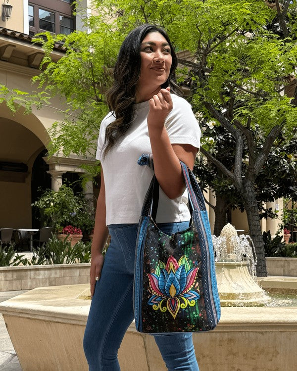 Kathmandu Collection Lotus Handmade Hobo Bag - FamilyClothes