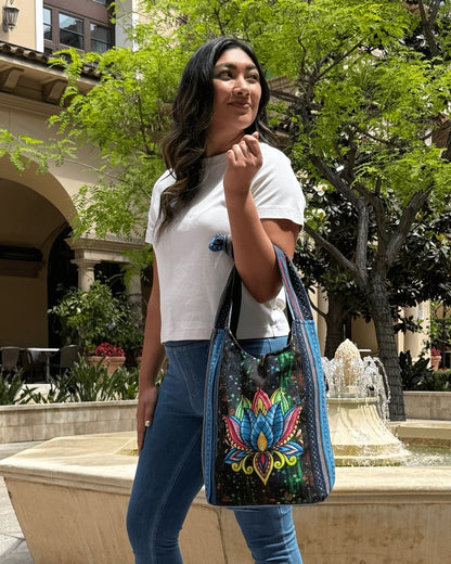 Kathmandu Collection Lotus Handmade Hobo Bag - FamilyClothes