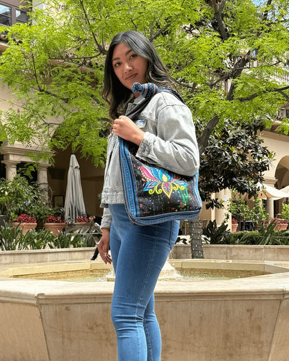 Kathmandu Collection Lotus Handmade Hobo Bag - FamilyClothes