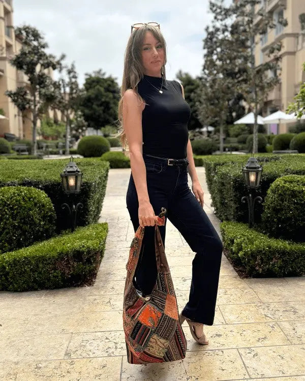 Kathmandu Collection Quilted Patchwork Hobo Bag - FamilyClothes