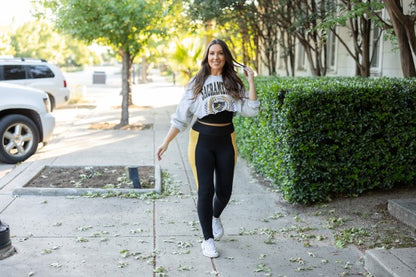 The Yasmine Yellow  Panel Leggings - FamilyClothes