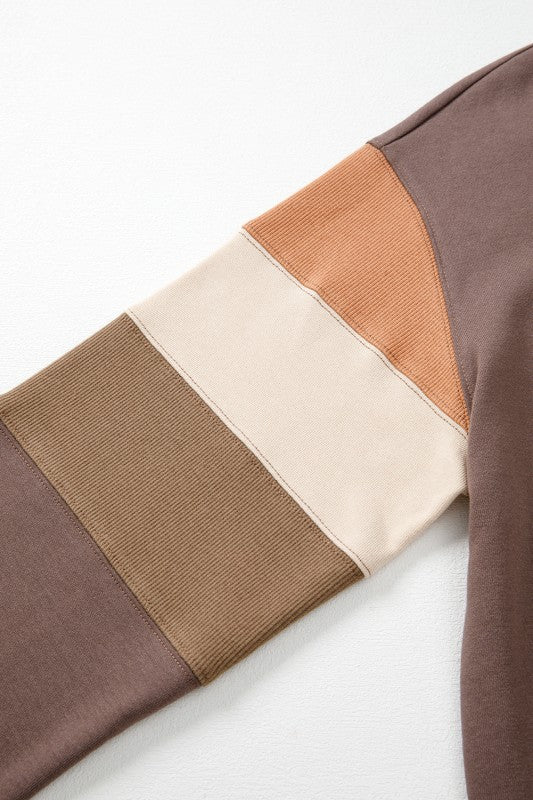 Cotton Colorblock Pullover Sweatshirt for Stylish Comfort - FamilyClothes