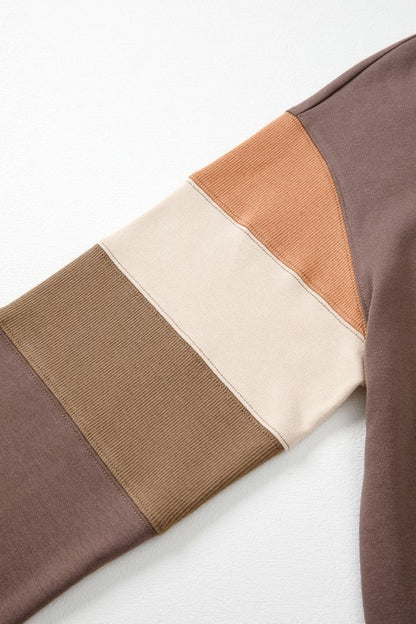 Cotton Colorblock Pullover Sweatshirt for Stylish Comfort - FamilyClothes