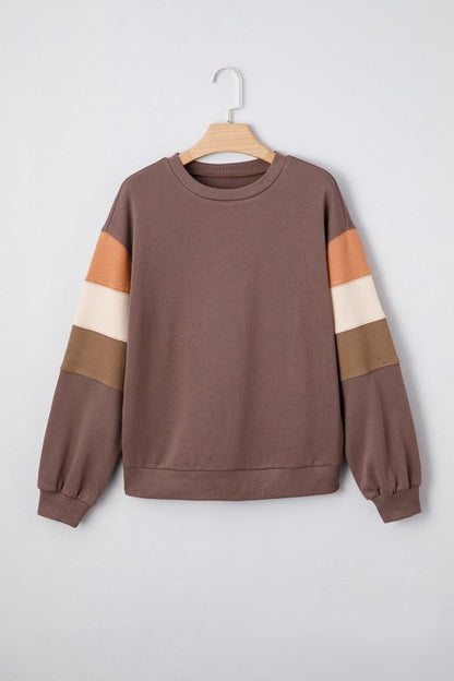 Cotton Colorblock Pullover Sweatshirt for Stylish Comfort - FamilyClothes