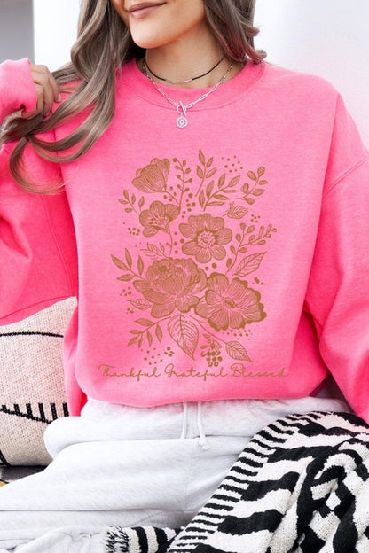 Neutral Thanksgiving Graphic Sweatshirt - FamilyClothes