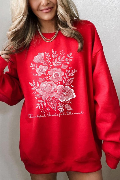 Neutral Thanksgiving Graphic Sweatshirt - FamilyClothes