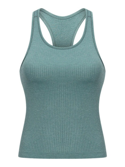 Round Neck Racerback Tank - FamilyClothes