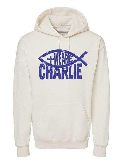 We Are Charlie Fish Graphic Sweatshirt - FamilyClothes