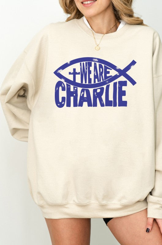 We Are Charlie Fish Sweatshirt Kirk Graphic - FamilyClothes