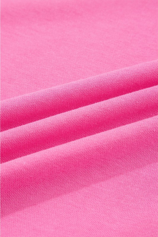 Solid Collared Top and Central Seam Pants Set - FamilyClothes