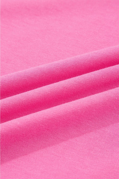 Solid Collared Top and Central Seam Pants Set - FamilyClothes