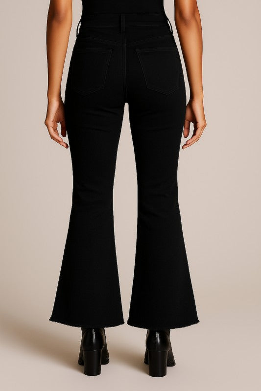 Midnight Rodeo Jeans - Trendy Bell Bottom Style for Effortless Chic - FamilyClothes