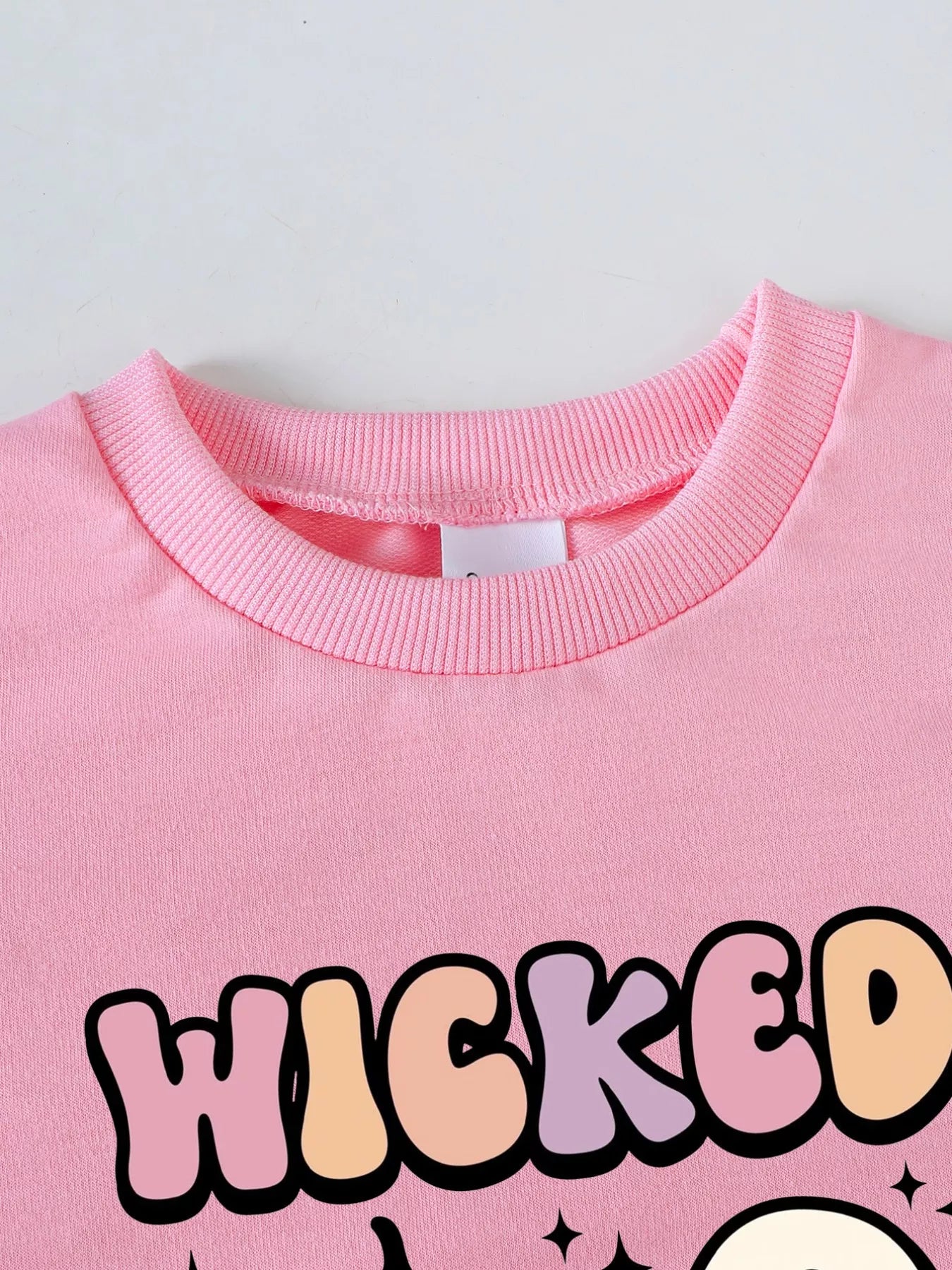 Children's Halloween Graphic Sweatshirt and Flare Pants Set - FamilyClothes