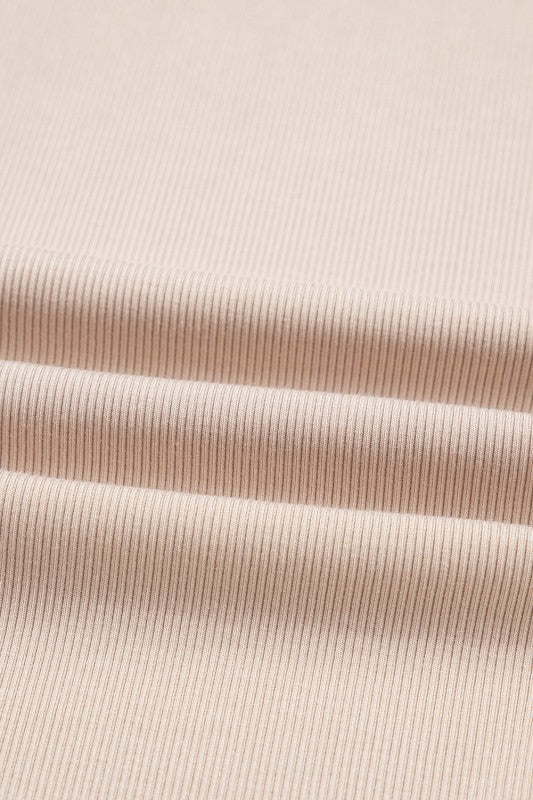 Solid Side Slit Sweatshirt and Leggings Set - FamilyClothes