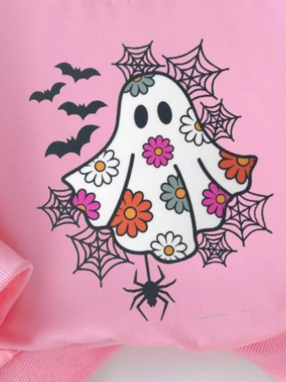 Children's Halloween Graphic Sweatshirt and Flare Pants Set - FamilyClothes