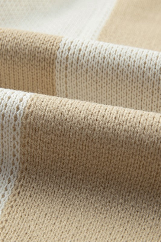 Abigail Print Drop Shoulder Sweater - FamilyClothes