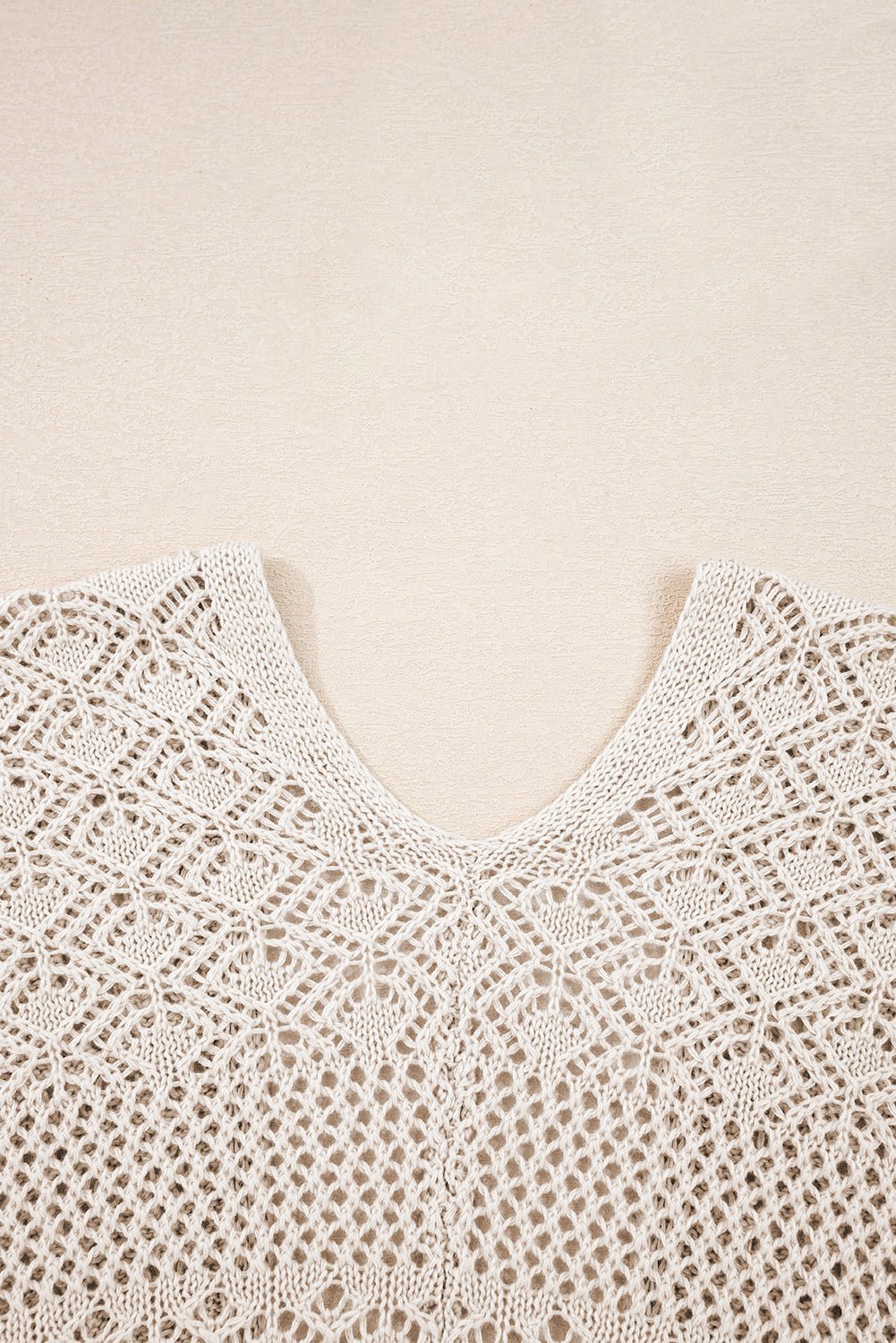 Lapis Mix Pattern Cardigan for Stylish Layering - Hollow Knit Open Front - FamilyClothes