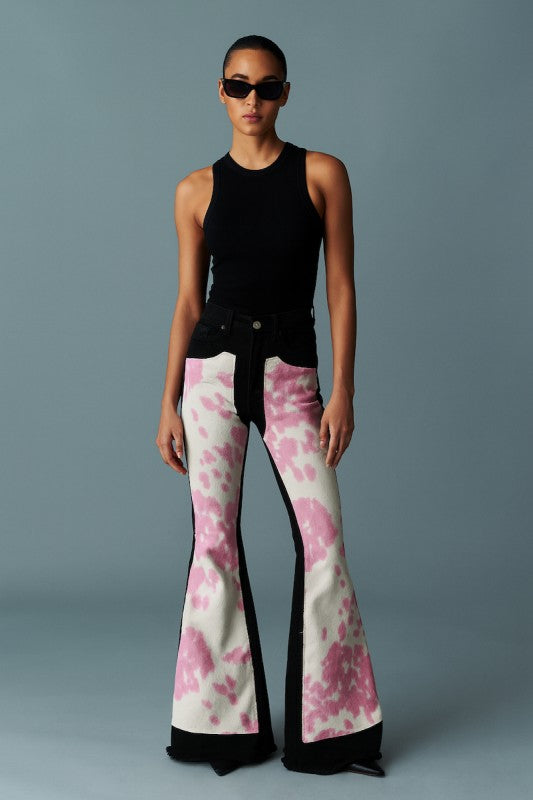 Rodeo Bell Bottoms - Black Pink Trendy Style for Every Occasion - FamilyClothes