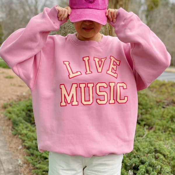Live Music Lover Oversized Sweatshirt - FamilyClothes