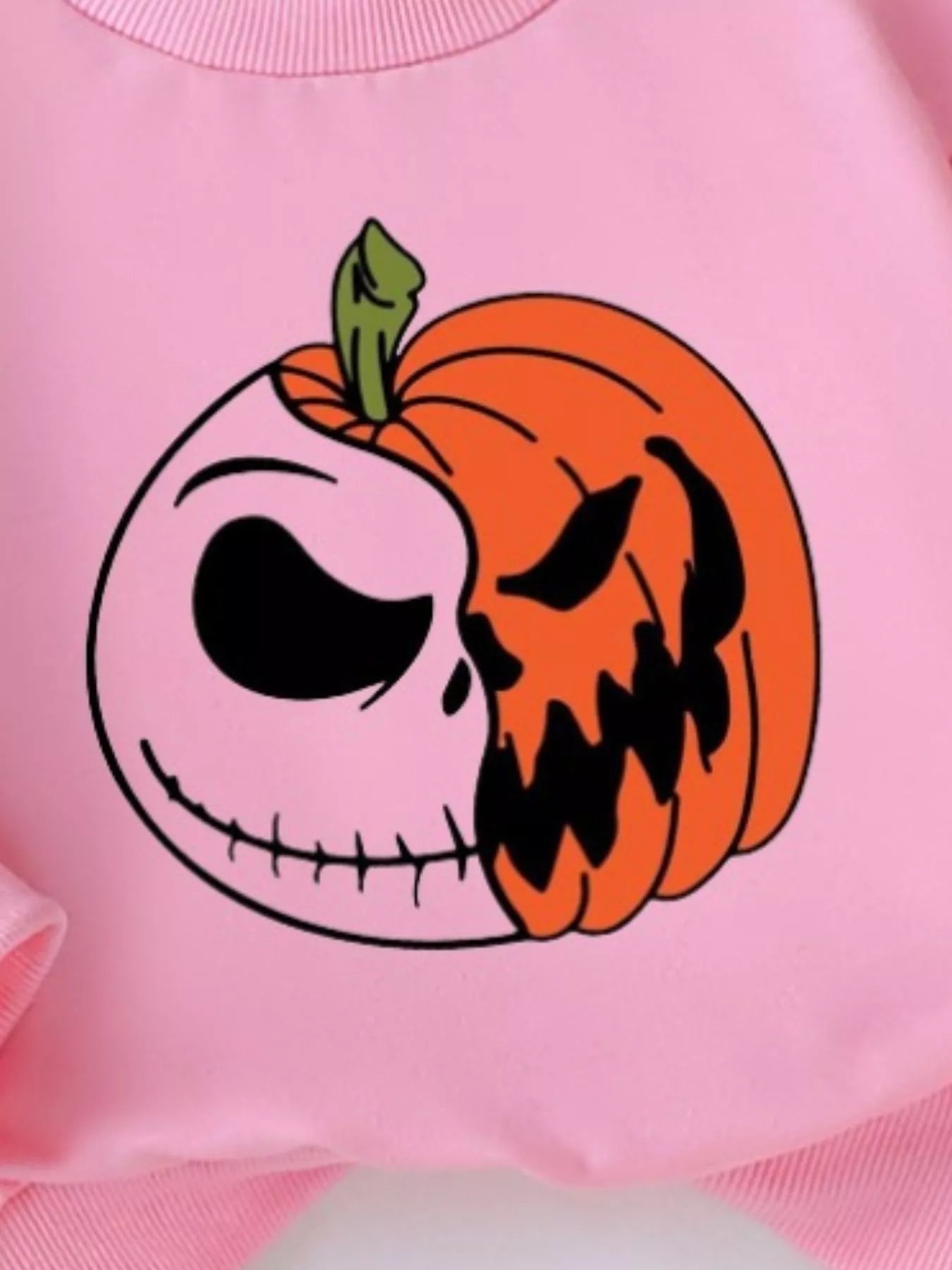 Children's Halloween Graphic Sweatshirt and Flare Pants Set - FamilyClothes