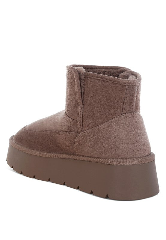 Holias Chunky Heeled Snow Boots for Ultimate Winter Style - FamilyClothes