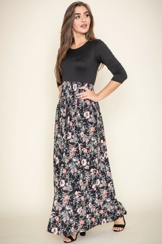 Ditsy Floral Maxi Dress - FamilyClothes