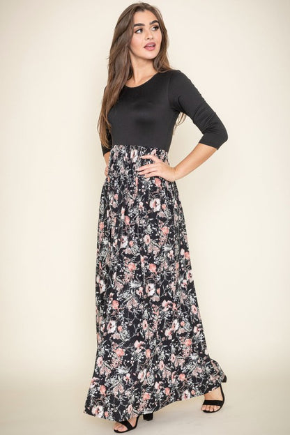 Ditsy Floral Maxi Dress - FamilyClothes