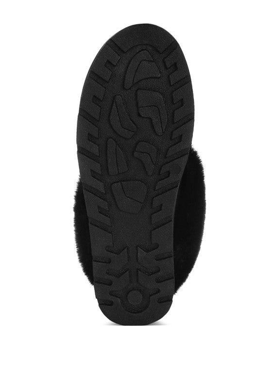 Aniso Faux Fur Slip On Snow Boots - FamilyClothes