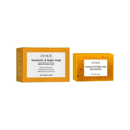Lemon Turmeric Brightening Soap Gently Cleanses The Skin, Moisturizes, Hydrates And Replenishes Water. It Is A Facial And Body Care Soap - FamilyClothes