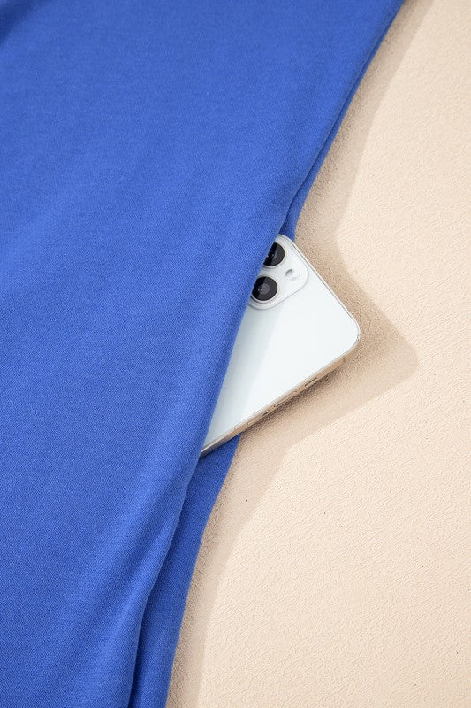 Varsity Stripe Long Sleeve Sweatshirt Dress - FamilyClothes