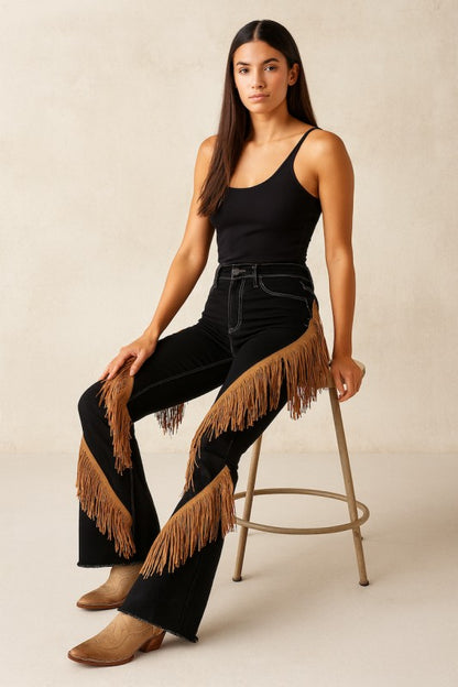 Western Fringe Boot Cut Jean - FamilyClothes