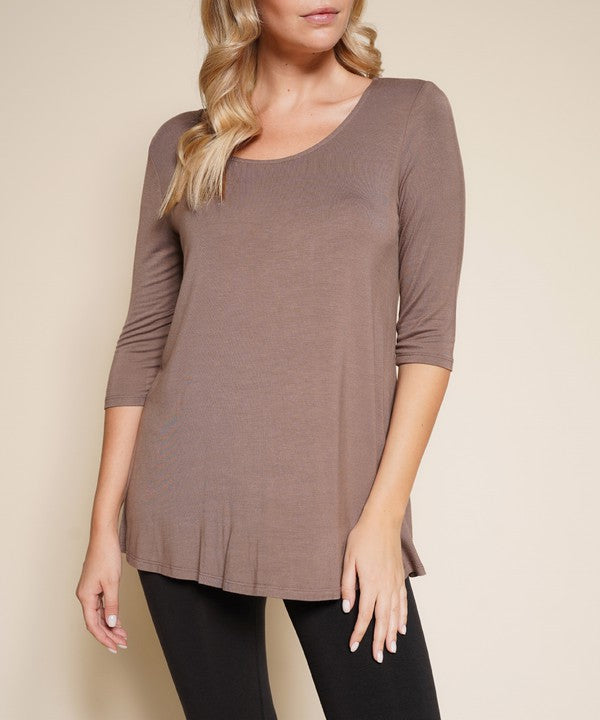 BAMBOO ELBOW TUNIC T - FamilyClothes