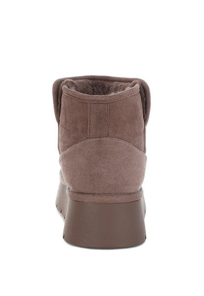 Holias Chunky Heeled Snow Boots for Ultimate Winter Style - FamilyClothes