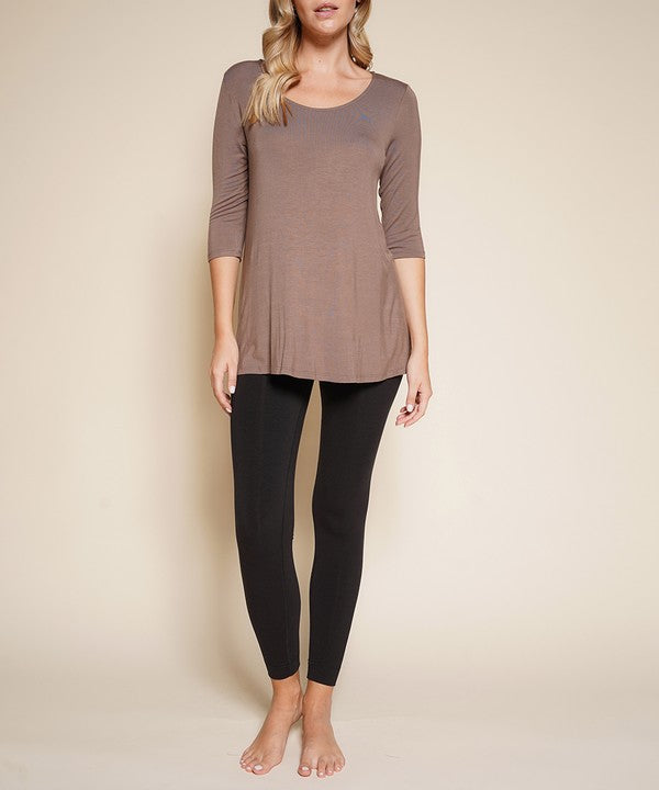 BAMBOO ELBOW TUNIC T - FamilyClothes