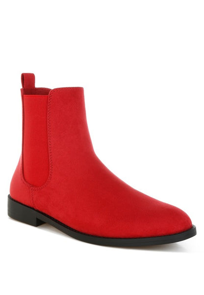 Ayasa Low Block Heel Chelsea Boots - FamilyClothes