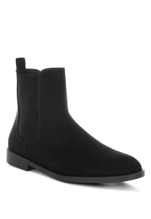 Ayasa Low Block Heel Chelsea Boots - FamilyClothes