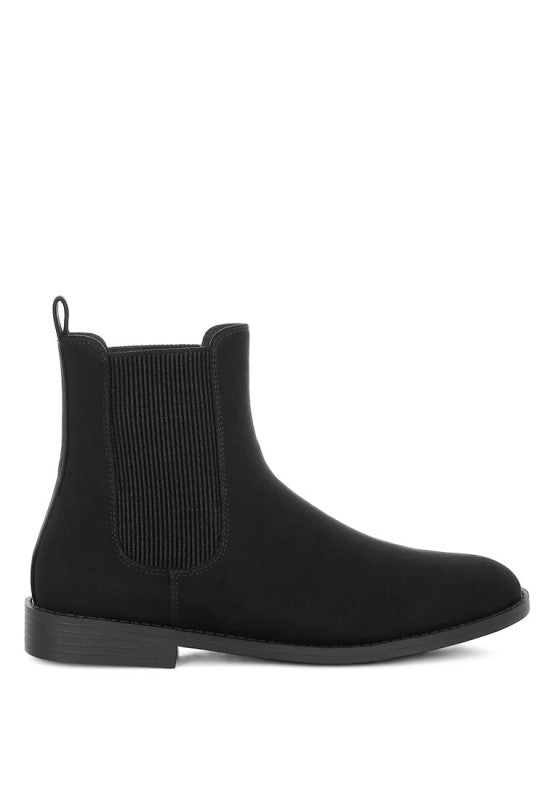 Ayasa Low Block Heel Chelsea Boots - FamilyClothes