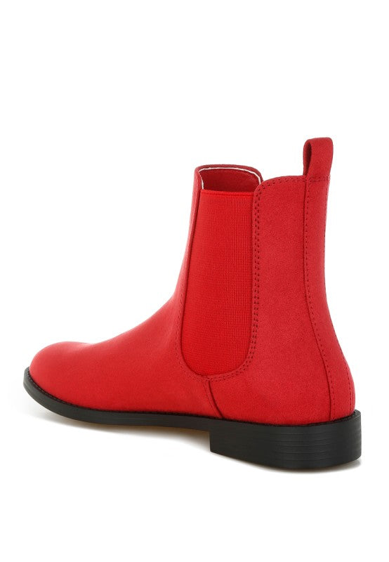 Ayasa Low Block Heel Chelsea Boots - FamilyClothes