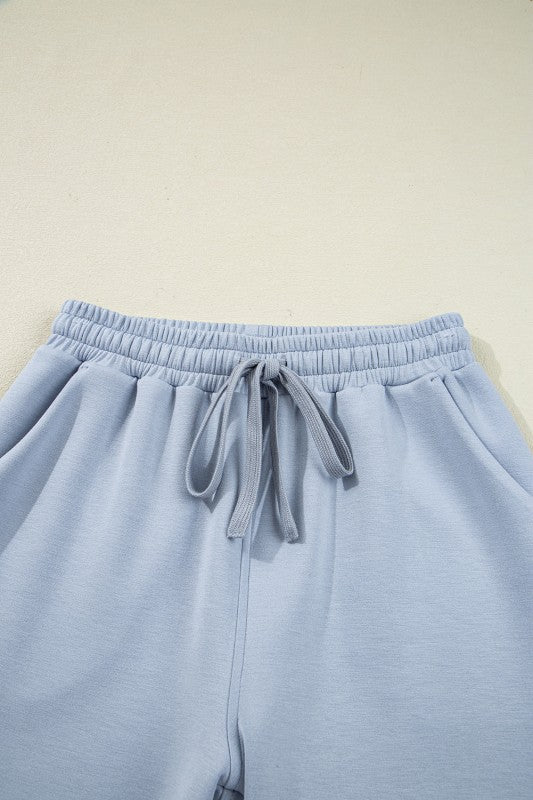 Solid Half-Zip Hoodie and Pants Set - FamilyClothes