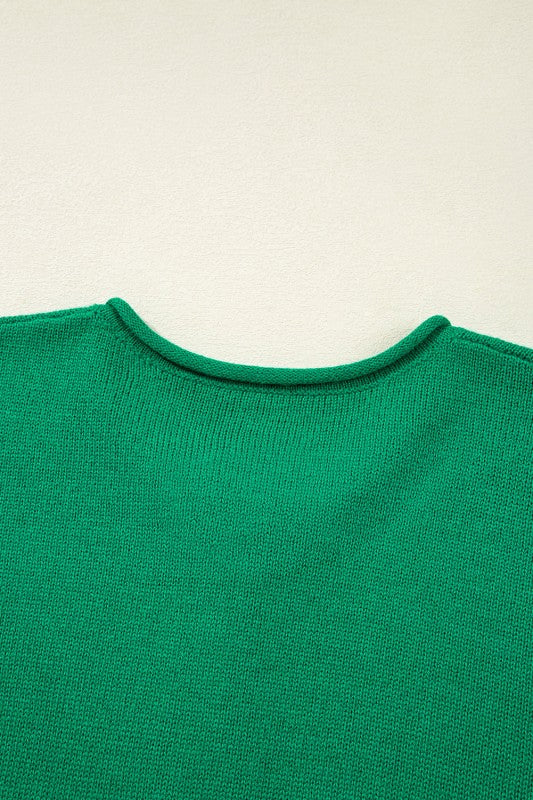 Evatyn Knit Drop Shoulder Sweater - FamilyClothes