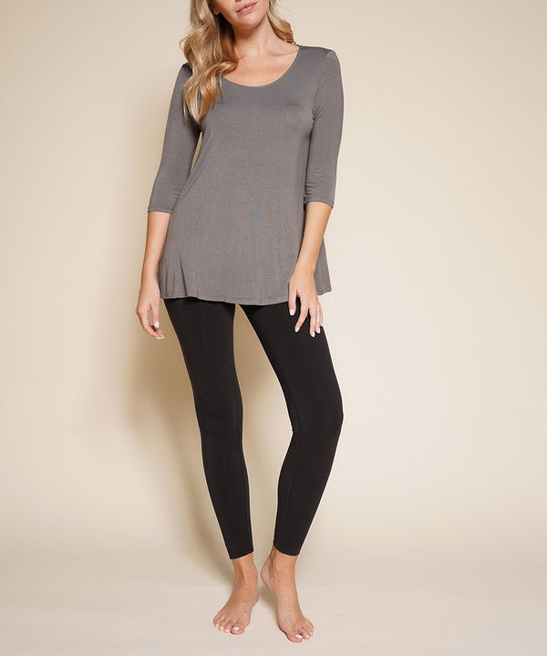 BAMBOO ELBOW TUNIC T - FamilyClothes