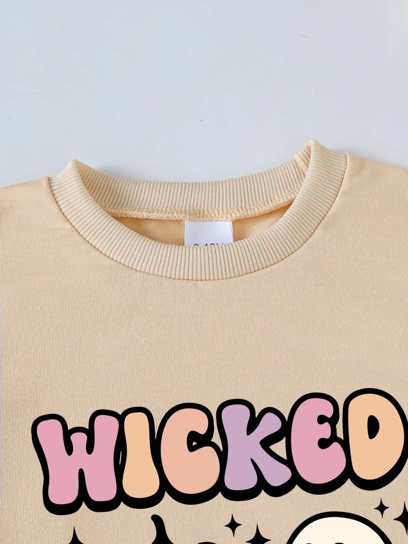 Children's Halloween Graphic Round Neck Top and Pants Set - FamilyClothes