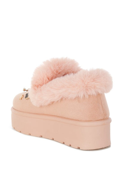 Zeta Charm Detail Slip On Snow Boots - FamilyClothes