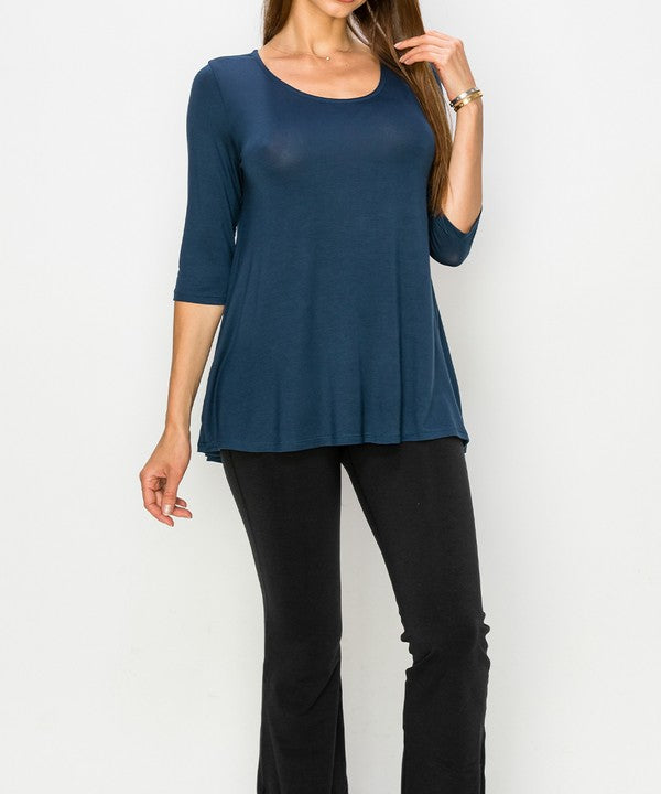 BAMBOO ELBOW TUNIC T - FamilyClothes