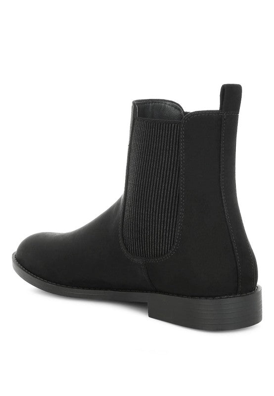 Ayasa Low Block Heel Chelsea Boots - FamilyClothes