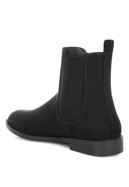 Ayasa Low Block Heel Chelsea Boots - FamilyClothes