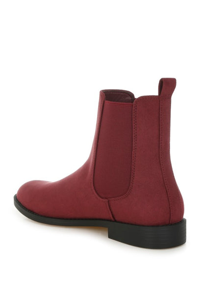 Ayasa Low Block Heel Chelsea Boots - FamilyClothes