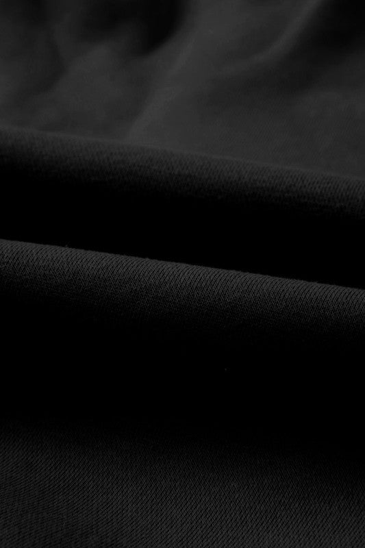 Solid Zip-Up Jacket and Drawstring Pants Set - FamilyClothes