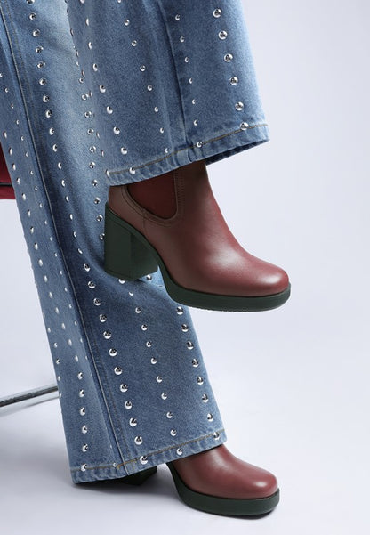 Scuala Faux Leather Chelsea Boots - FamilyClothes