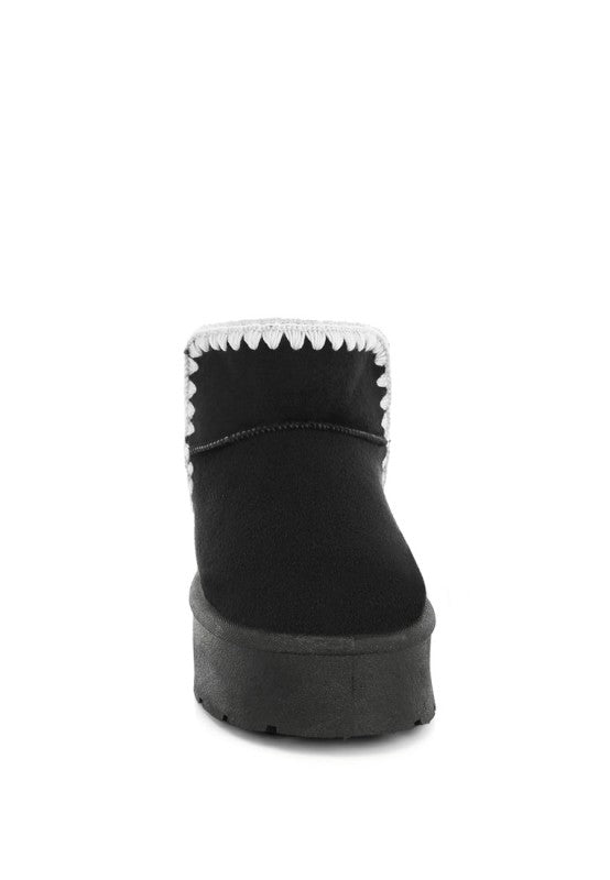 Rochas Scalloped Detail Snow Boots - FamilyClothes